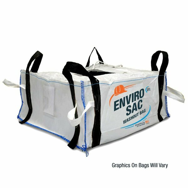 Concrete Pump Supply Medium Hopper Washout Bag - Lined, L43'' x W43'' x H19'' - 0.9CY BAG_HYBRID_MD